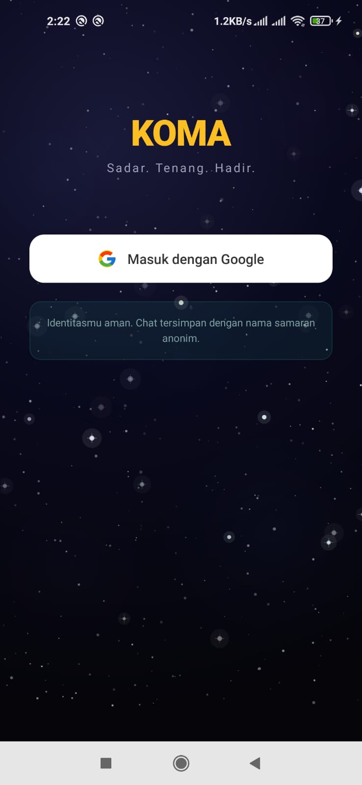 KOMATE Login Preview